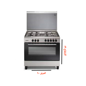 فرن غاز اي ليف 90*60 5 شعلة ستيل