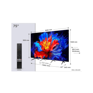 TCL 4K QLED تليفزيون 75بوصة سمارت جوجل