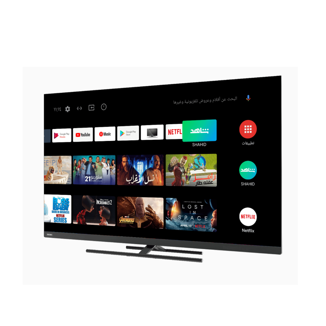 تلفزيون جوجل برو إتش كيو إل إي دي 4K HDR UHD من هاير م-H65S6UX PRO