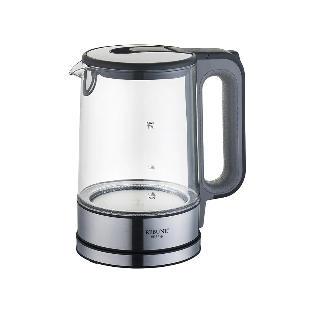 غلاية ماء ريبون 1.7 لتر زجاج 2200 واط-RE-1-119